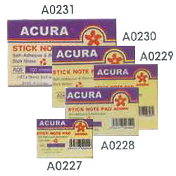 A-01 Acura Stick Note Pad