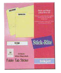 Folder Tab Paper Sticker